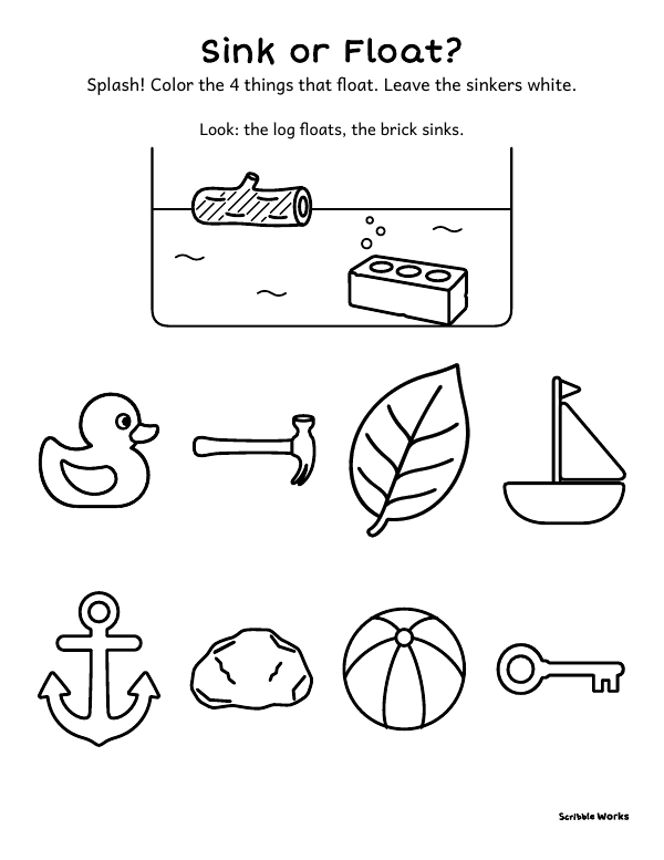 The printed page of Sink or Float?